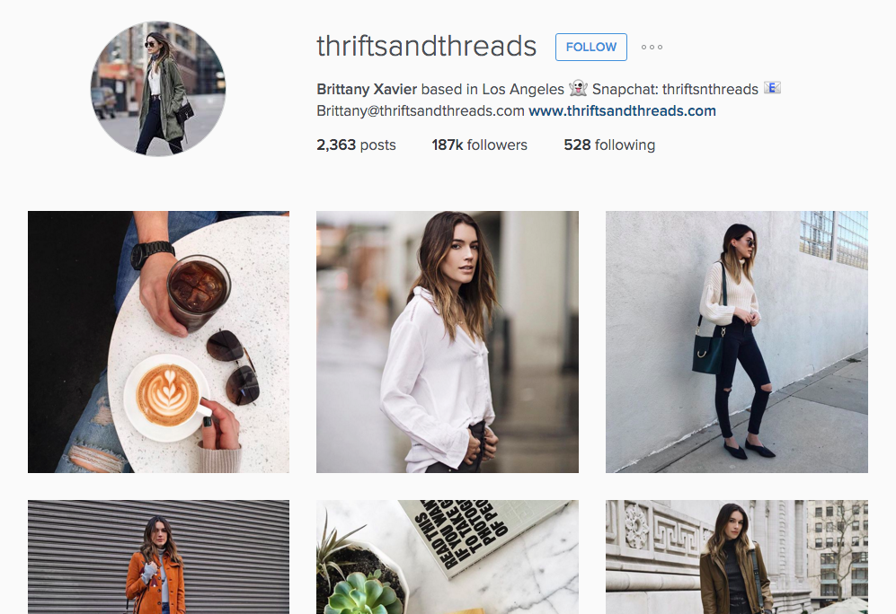 Brittany Xavier - Thrifts and Threads